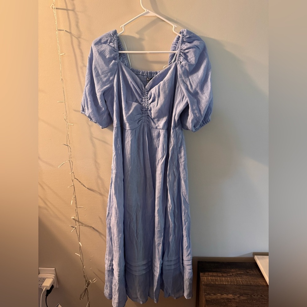 Elegant Blue Women's Dress